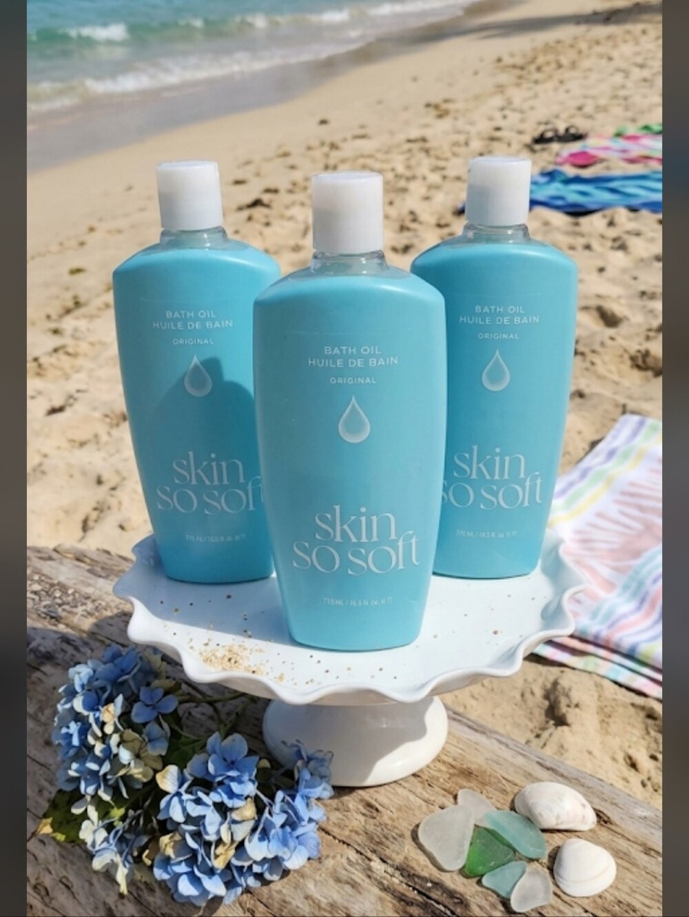 Avon NEW Skin So Soft Original bath oil 25oz x3 bottles . Free gift with purchas